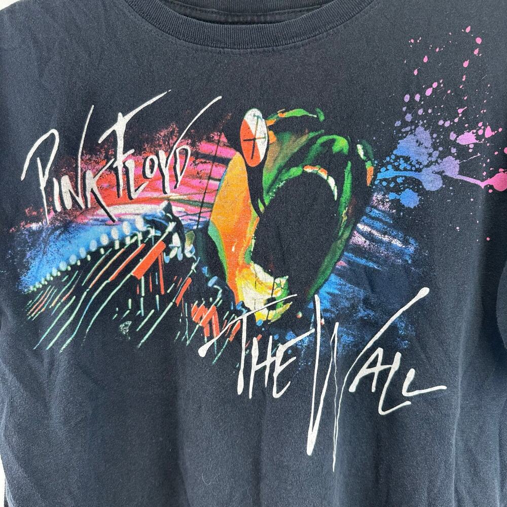 Vintage Pink Floyd Black Short Sleeve Band Tee Graphic Mens Size Small Lot of 2 - Picture 4 of 16